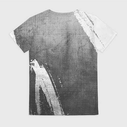 Женская футболка Skillet - grey gradient вертикально / 3D-принт – фото 2