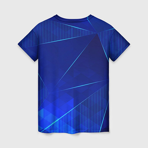Женская футболка Roma blue poly / 3D-принт – фото 2