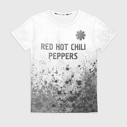 Футболка женская Red Hot Chili Peppers - white gradient посередине, цвет: 3D-принт