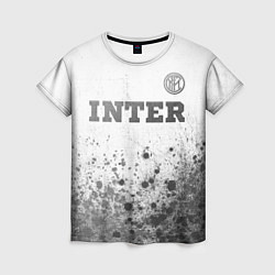 Футболка женская Inter - white gradient посередине, цвет: 3D-принт