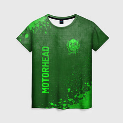 Футболка женская Motorhead - green gradient вертикально, цвет: 3D-принт