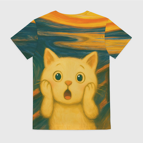 Женская футболка Котёночкин крик / 3D-принт – фото 2