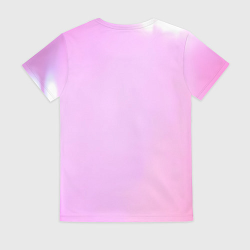 Женская футболка Аниме девушка в розовом белье / 3D-принт – фото 2