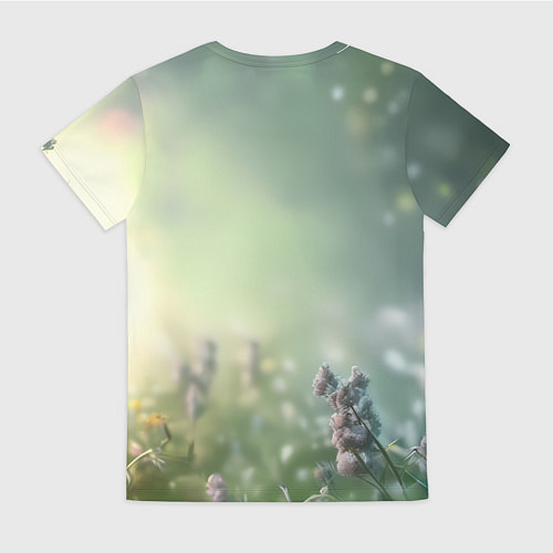 Женская футболка Девушка с ушками зайца / 3D-принт – фото 2