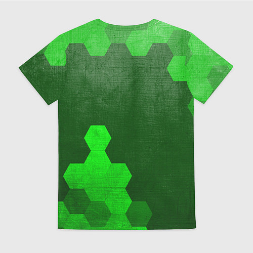 Женская футболка Honda - green gradient вертикально / 3D-принт – фото 2