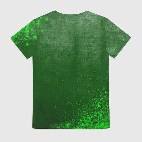 Женская футболка Exeed - green gradient / 3D-принт – фото 2