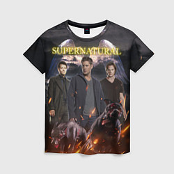 Женская футболка Supernatural - true hunters