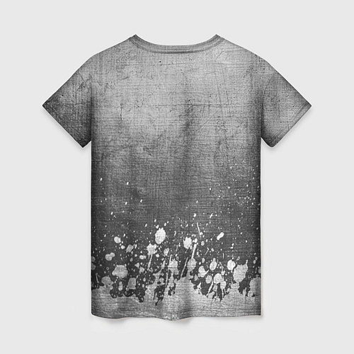 Женская футболка Marilyn Manson - grey gradient посередине / 3D-принт – фото 2