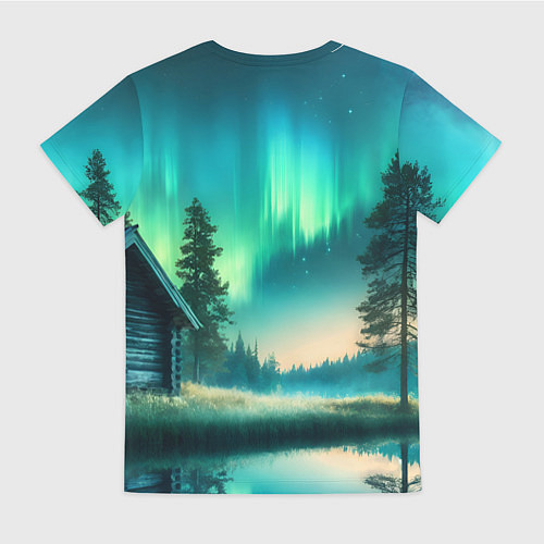 Женская футболка Салатневое небо / 3D-принт – фото 2