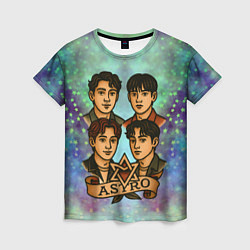 Футболка женская Astro в стиле татуировки, цвет: 3D-принт
