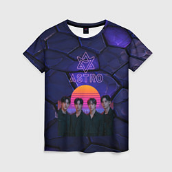 Женская футболка Astro retro style