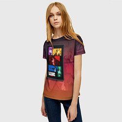 Футболка женская Lazarus Art, цвет: 3D-принт — фото 2