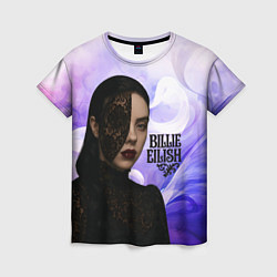 Женская футболка Готический стиль Билли Айлиш