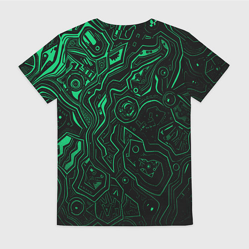 Женская футболка Японский кибернетический Они / 3D-принт – фото 2