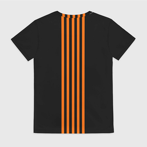 Женская футболка ФК Урал - полоски / 3D-принт – фото 2