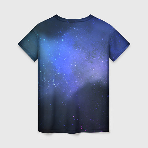 Женская футболка Девушка неформалка cosmic hell goth / 3D-принт – фото 2