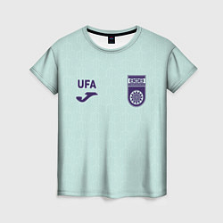 Футболка женская Фк Уфа - мятный цвет и текстура, цвет: 3D-принт