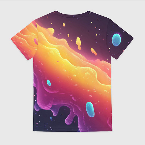 Женская футболка Bones во весь рост в черной одежде / 3D-принт – фото 2