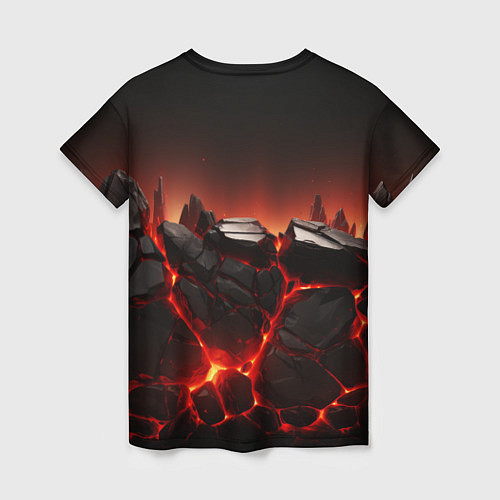 Женская футболка Bones в пиджаке с шыпами / 3D-принт – фото 2