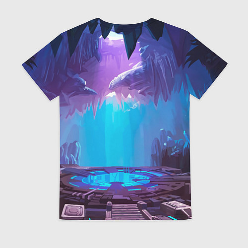 Женская футболка Лис ниндзя в прыжке / 3D-принт – фото 2