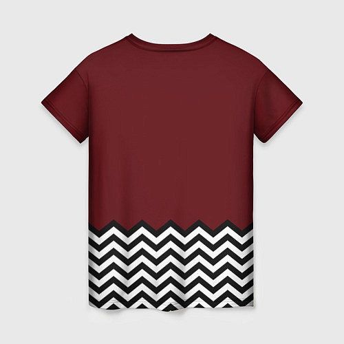 Женская футболка Твин Пикс - лого / 3D-принт – фото 2