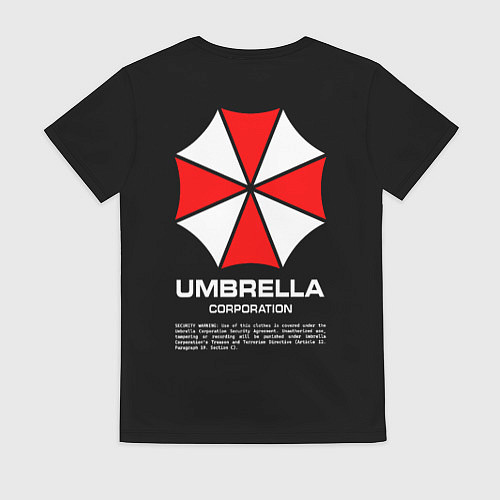 Женская футболка Umbrella protokol - black / 3D-принт – фото 2
