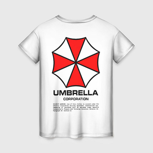 Женская футболка Umbrella protokol - white / 3D-принт – фото 2