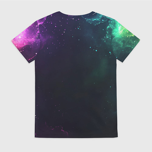 Женская футболка Bones медитация в космосе / 3D-принт – фото 2