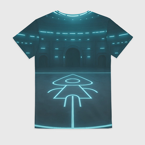 Женская футболка Игра в кальмара - игрок 067 бежит / 3D-принт – фото 2