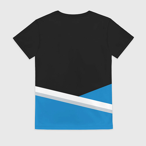 Женская футболка Даллас Маверикс - линии / 3D-принт – фото 2