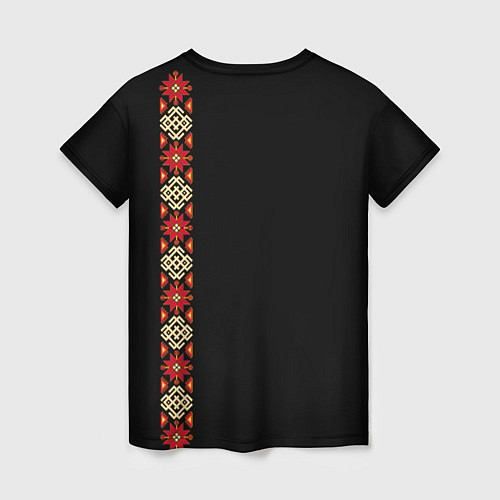 Женская футболка Русь славянские традиции и культура / 3D-принт – фото 2