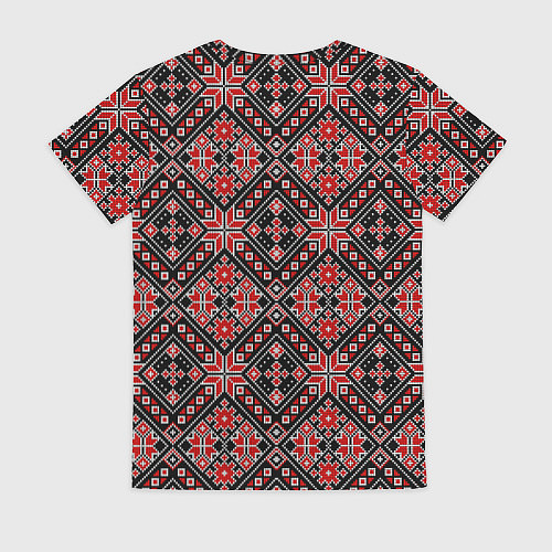 Женская футболка Традиционная вышивка - орнамент / 3D-принт – фото 2