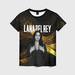 Футболка женская Lana Del Rey в черном платье, цвет: 3D-принт