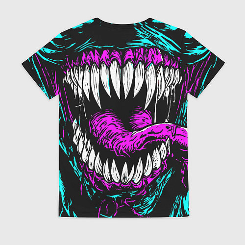 Женская футболка Клыки венома / 3D-принт – фото 2