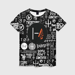 Футболка женская Twenty one pilots rock logo, цвет: 3D-принт