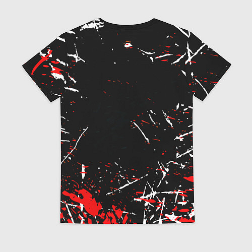 Женская футболка Doom краски штрихи / 3D-принт – фото 2