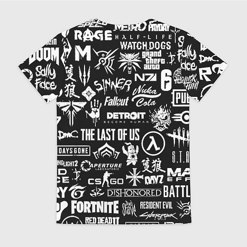 Женская футболка Doom логотипы всех игр / 3D-принт – фото 2