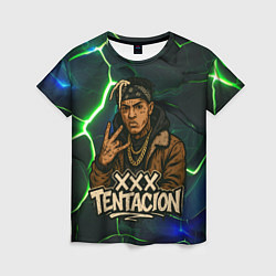 Футболка женская XXXTentacion anime style, цвет: 3D-принт