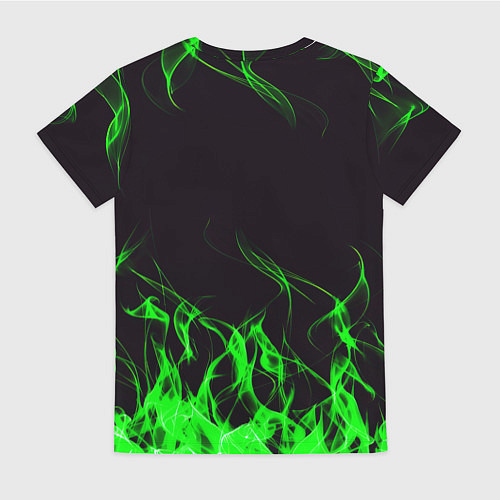 Женская футболка Doom кислотное лого / 3D-принт – фото 2