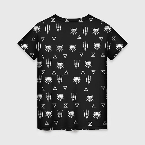 Женская футболка Doom ведьмак логотипы / 3D-принт – фото 2