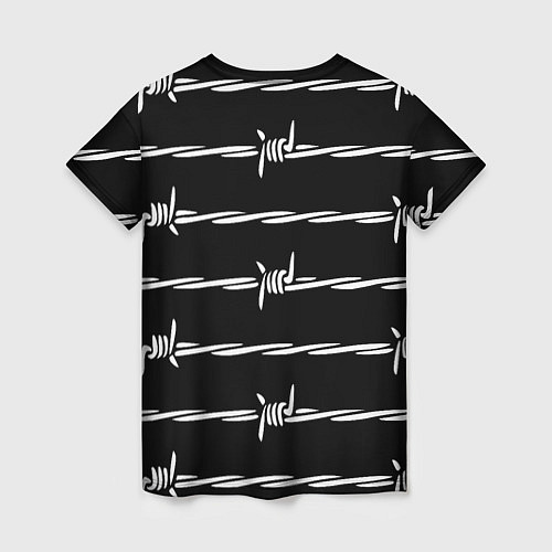 Женская футболка Проволока колючая / 3D-принт – фото 2