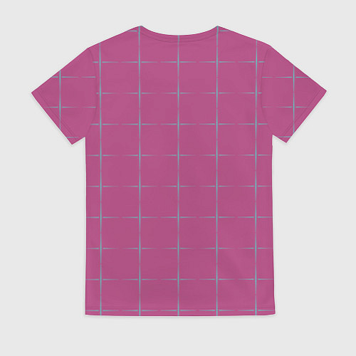 Женская футболка Color pink stripes / 3D-принт – фото 2