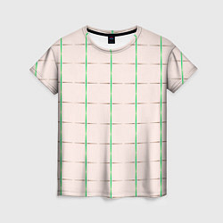 Женская футболка Color white stripes