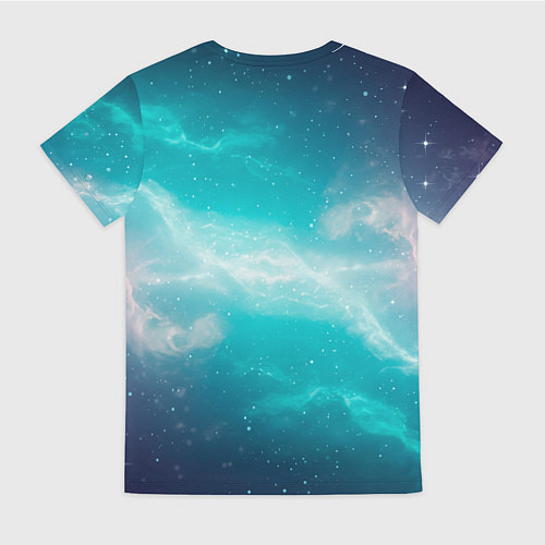 Женская футболка Галактическое сияние небес / 3D-принт – фото 2