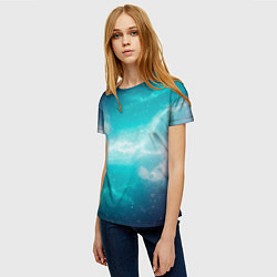 Футболка женская Галактическое сияние небес, цвет: 3D-принт — фото 2