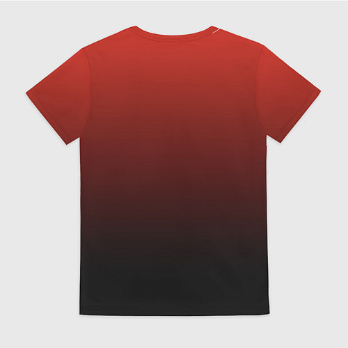 Женская футболка Red gradient / 3D-принт – фото 2