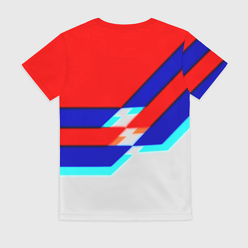 Женская футболка Doom geometry cyber sport / 3D-принт – фото 2