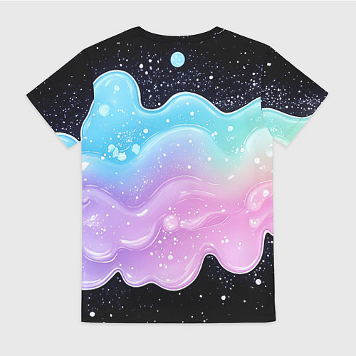 Женская футболка Менеджер капибара в кружке в стикерах / 3D-принт – фото 2