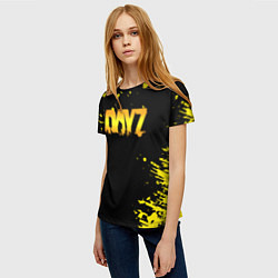Футболка женская Dayz краски желтые краски, цвет: 3D-принт — фото 2