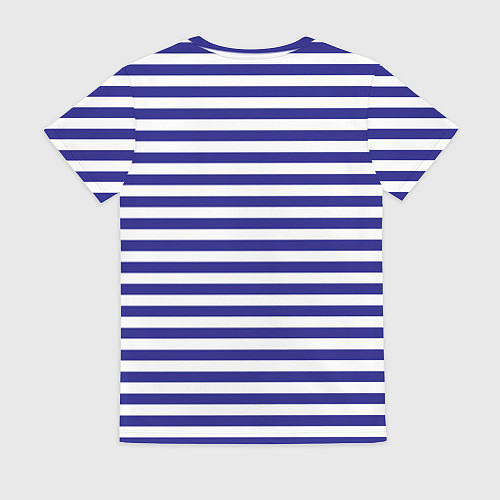 Женская футболка ВМФ текстура тельняшки / 3D-принт – фото 2